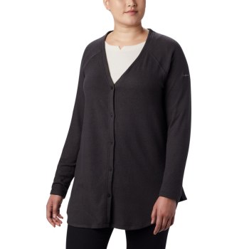 Columbia Ženske Kardigan - By the Hearth Plus Size Crne | MHES-46230